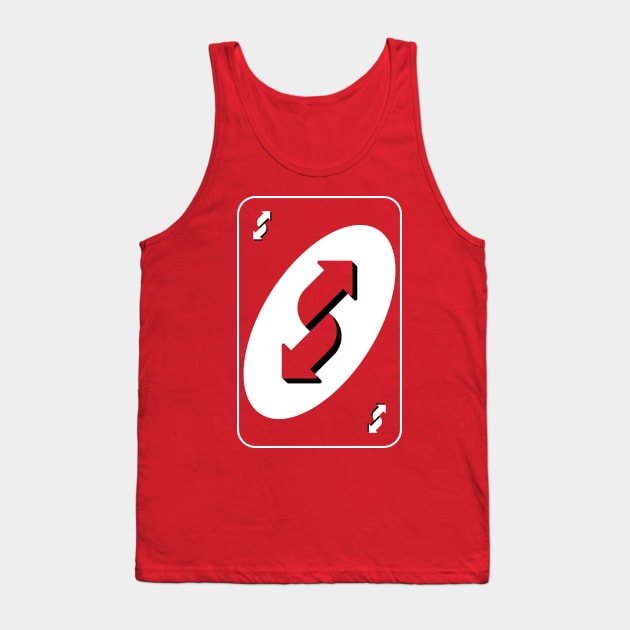 Reverse Card Tank Top by Daribo